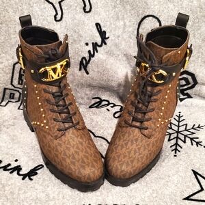 Michael Kors Kincaid Brown and Black Women's Boots